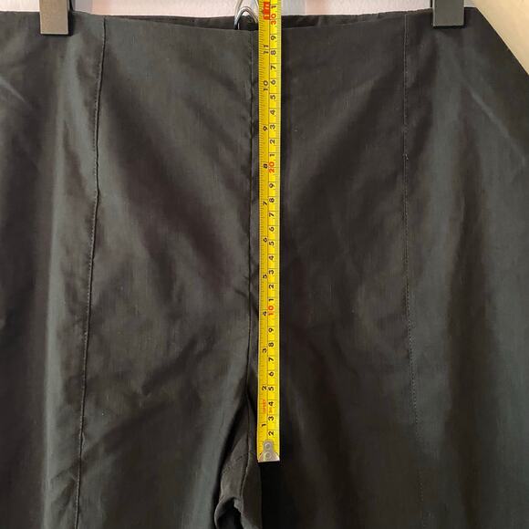 Veronica Beard Women's 14 Honolulu Black Linen Blend Dress Pants Cropped Preppy - Picture 11 of 12